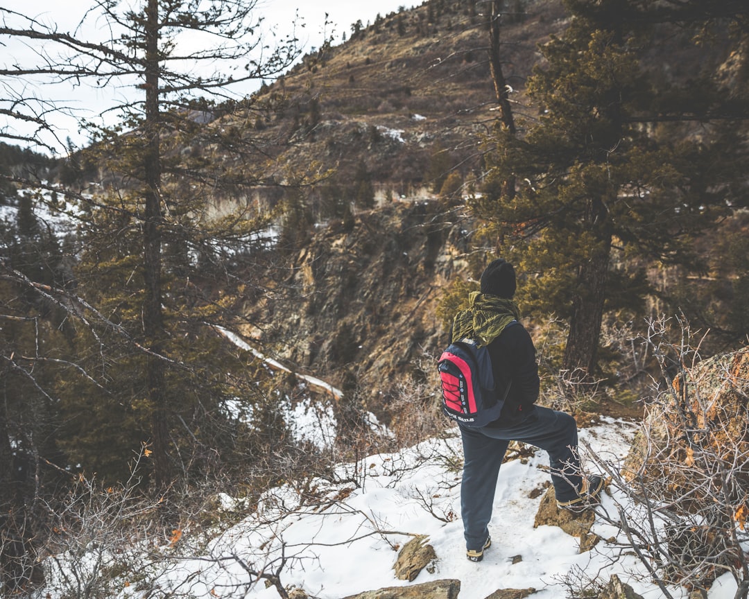 Hidden cove between the cliffs